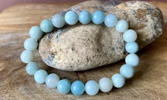 Amazonite pierres Boules bracelet