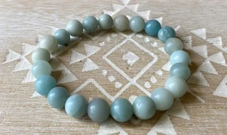 Amazonite pierres Boules bracelet