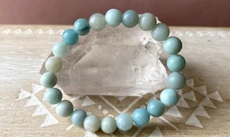 Amazonite pierres Boules bracelet