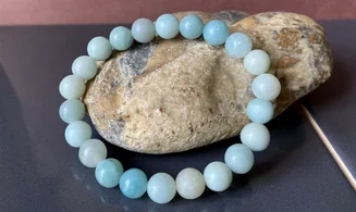 Amazonite pierres Boules bracelet