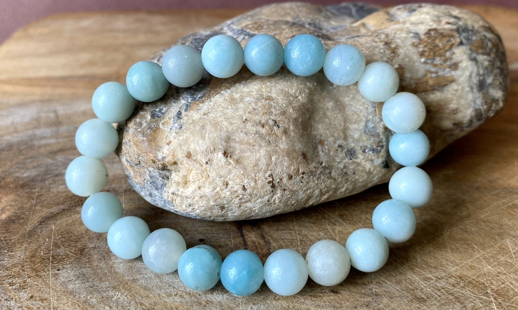 Amazonite pierres Boules bracelet