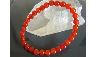 Cornaline pierres Boules bracelet