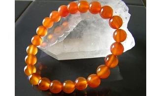 Cornaline pierres Boules bracelet