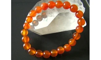 Cornaline pierres Boules bracelet