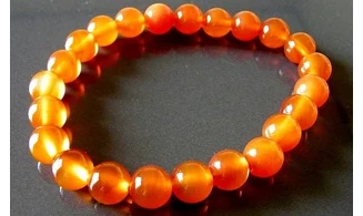 Cornaline pierres Boules bracelet