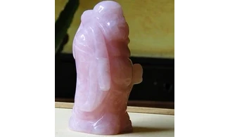 Rose quartz Buddha stone