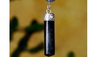 Black Tourmaline pencil Pendant