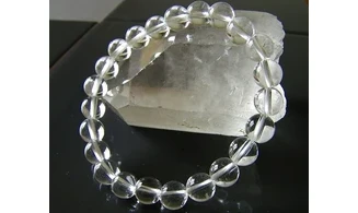 Cristal de roche pierres Boules bracelet