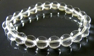 Cristal de roche pierres Boules bracelet