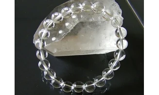 Cristal de roche pierres Boules bracelet