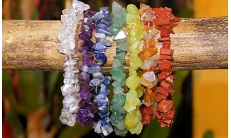 7 Chakras pierres 7 Bracelets Baroques