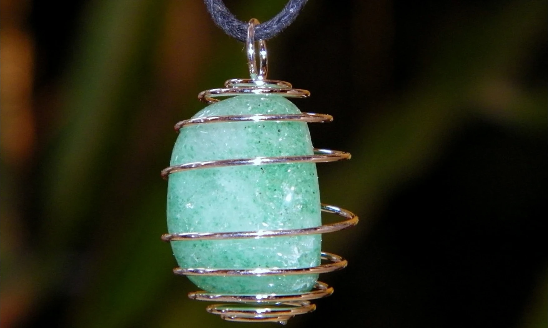 Amazonite Spirale pierre pendentif