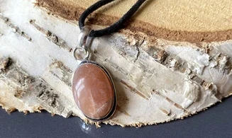 Pierre de Soleil pendentif & Argent