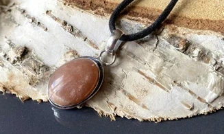 Pierre de Soleil pendentif & Argent