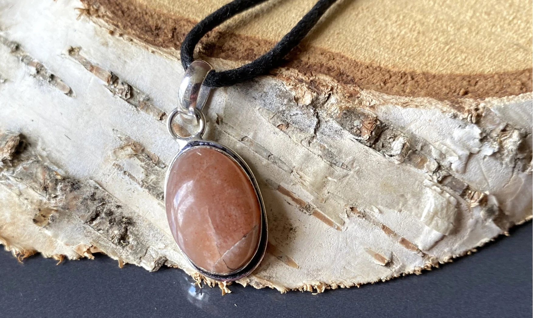 Pierre de Soleil pendentif & Argent