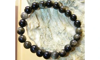 Obsidienne dorée pierres Boules bracelet
