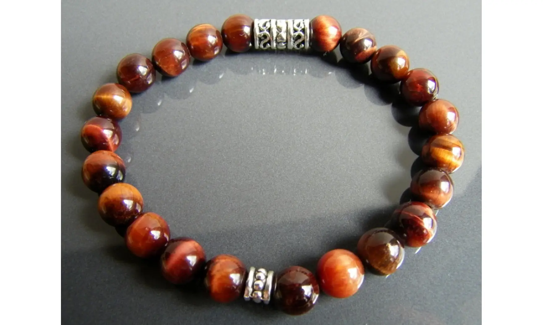 Oeil de Taureau Bracelet pierres