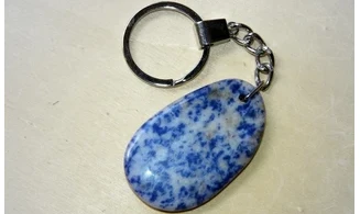 Sodalite Palm stone Keyring