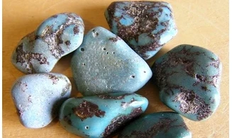 Turquoise stabilisée pierre roulée