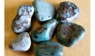 Turquoise stabilisée pierre roulée