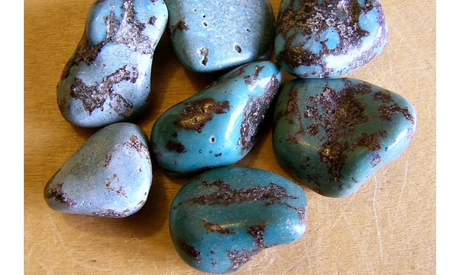 Turquoise stabilisée pierre roulée