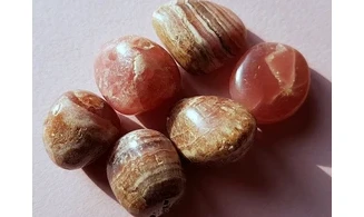 Rhodochrosite pierre roulée