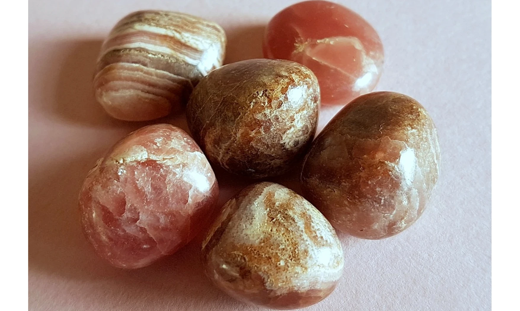Rhodochrosite pierre roulée