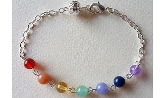 7 Chakras Chaine Bracelet pierres