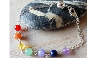 7 Chakras Chaine Bracelet pierres