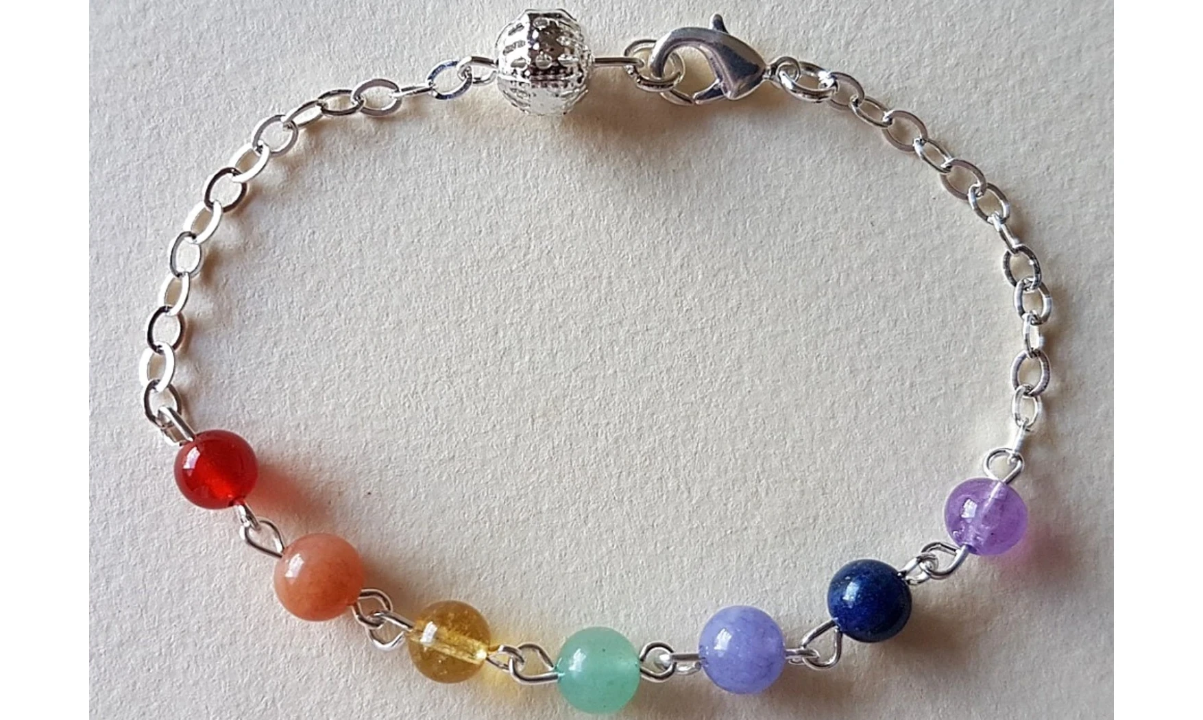 7 Chakras Chaine Bracelet pierres