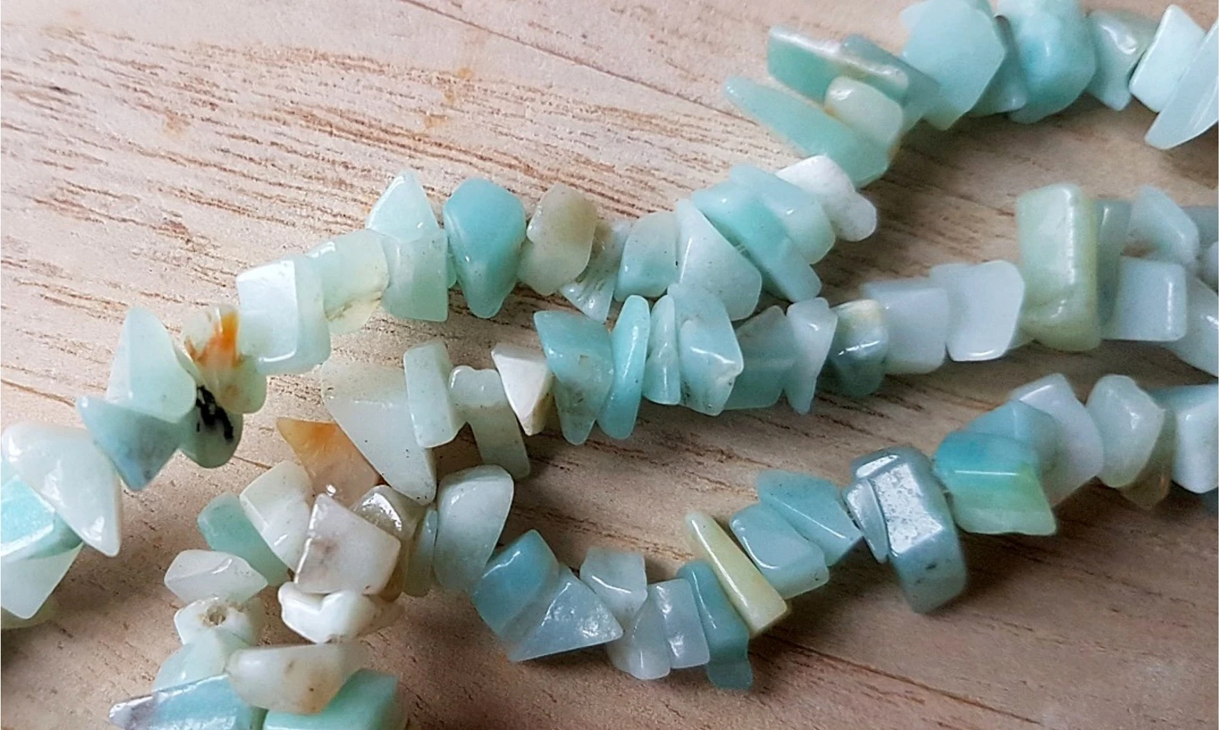 Amazonite pierres Baroques collier