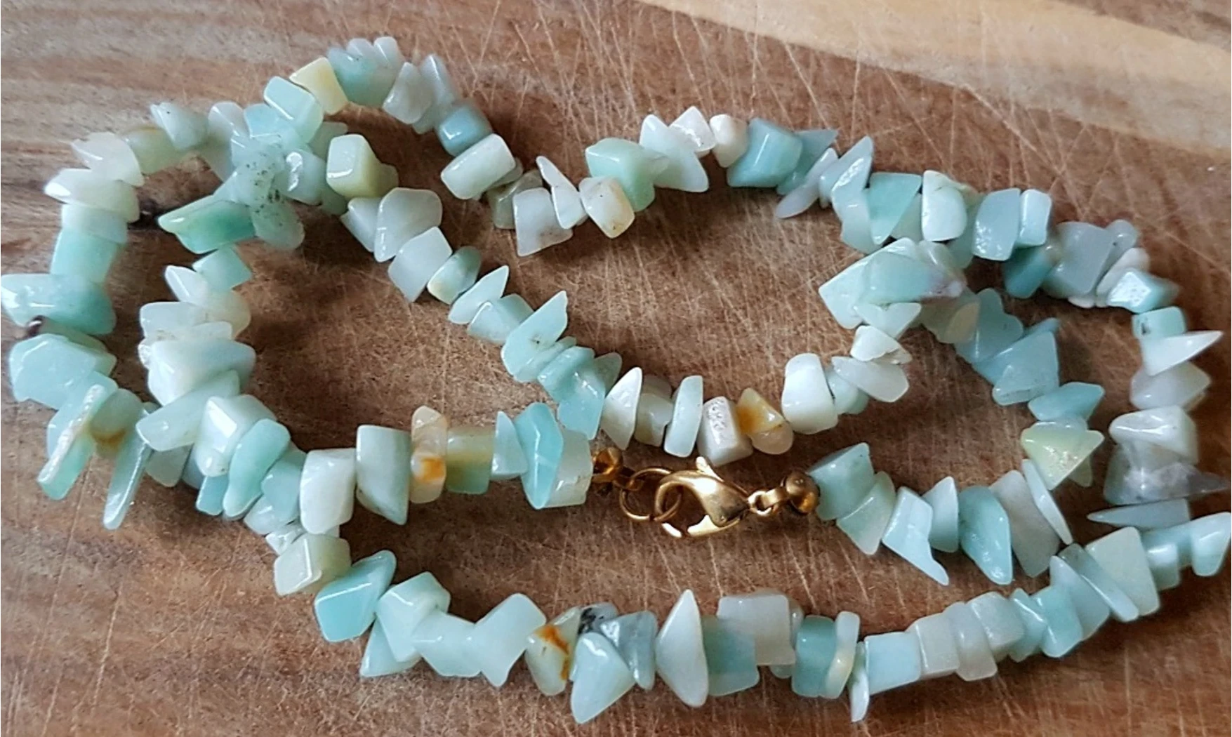 Amazonite pierres Baroques collier