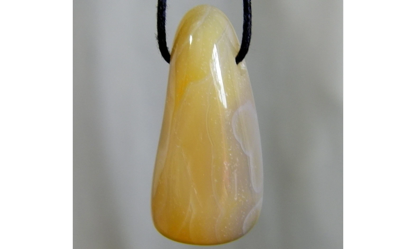 Agate naturelle pierre percée pendentif