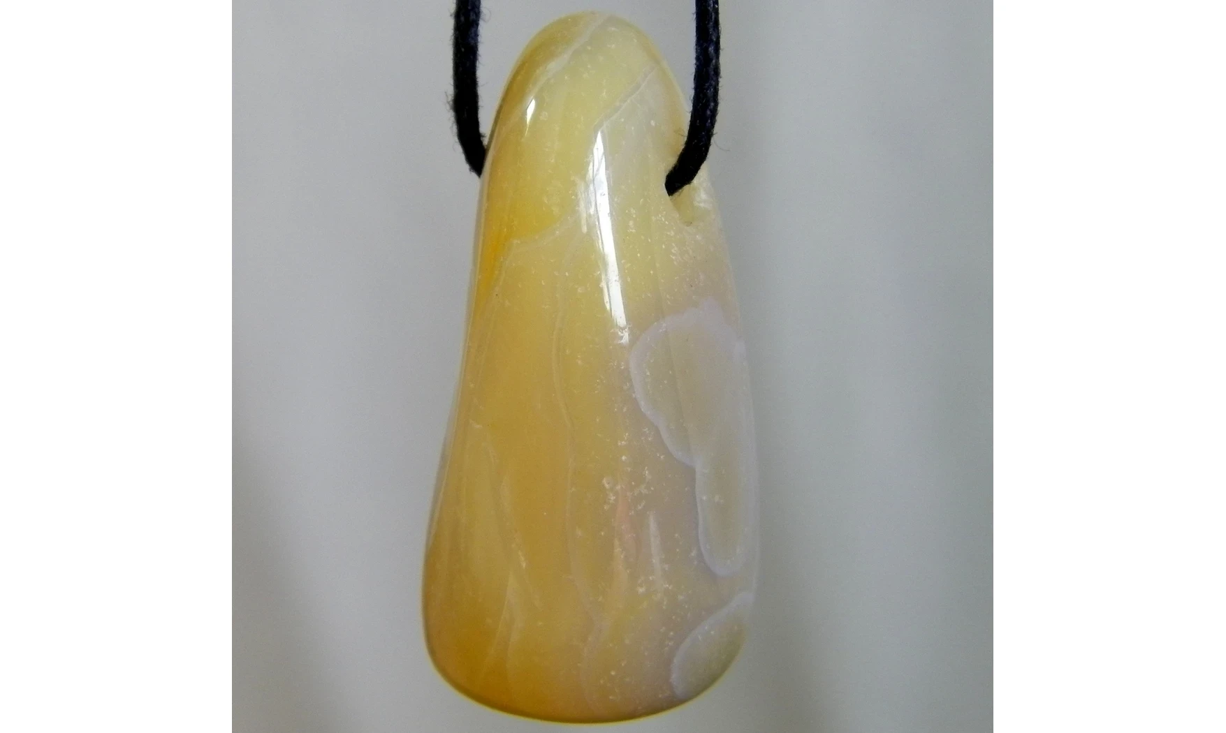 Agate naturelle pierre percée pendentif