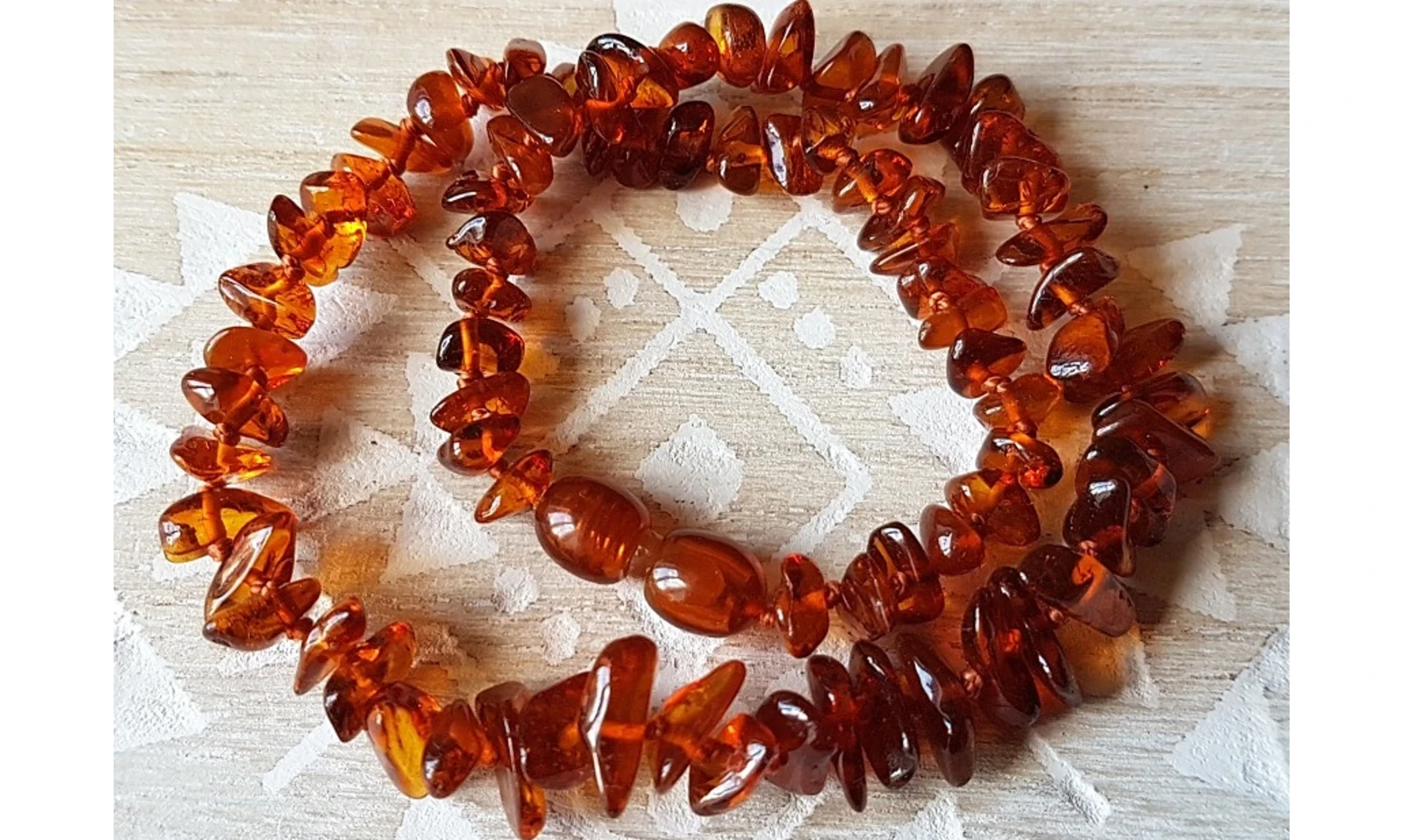 Ambre Collier Bébé Cognac