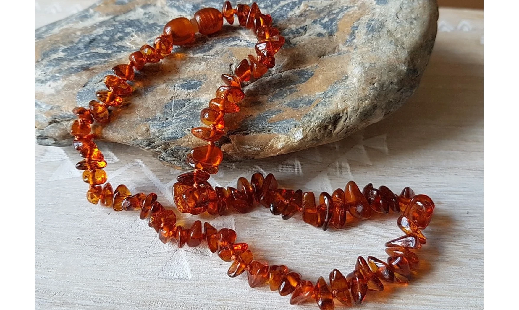 Ambre Collier Bébé Cognac