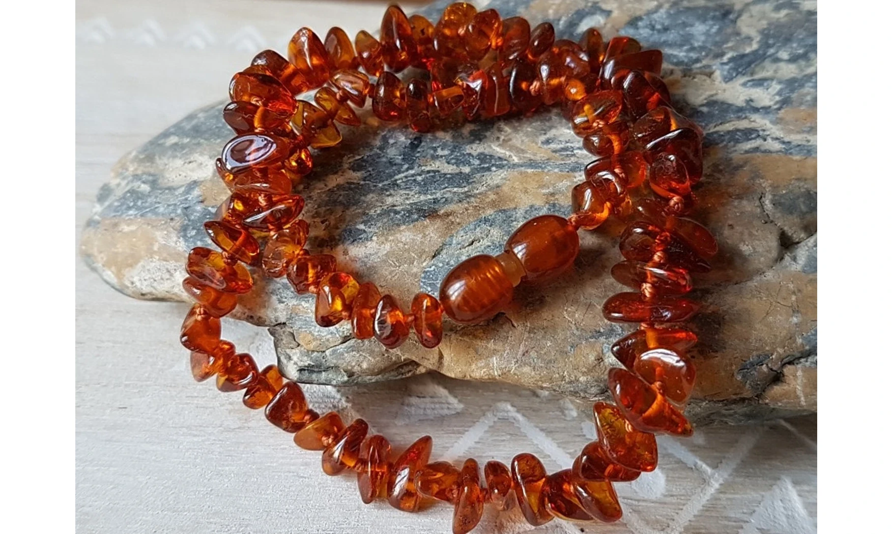 Ambre Collier Bébé Cognac
