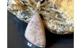 Pierre de Soleil pendentif & Argent