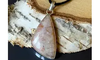 Pierre de Soleil pendentif & Argent