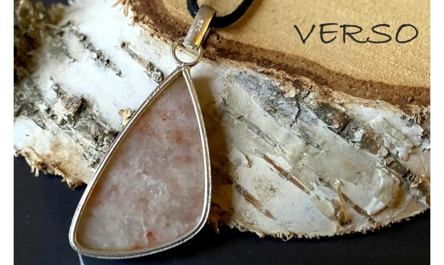 Pierre de Soleil pendentif & Argent
