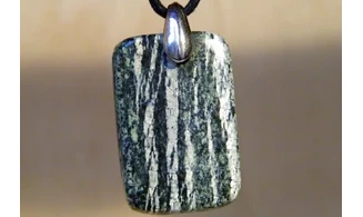 Chrysotile Galet pierre pendentif