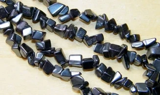 Hématite pierres Baroques collier