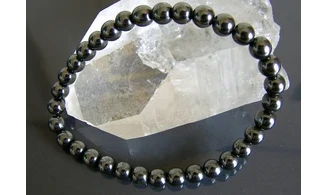 Hématite pierres Boules bracelet