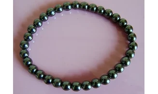 Hématite pierres Boules bracelet