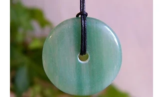 Aventurine Verte Donuts pierre pendentif