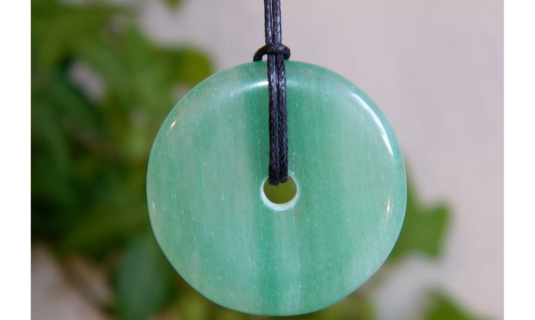 Aventurine Verte Donuts pierre pendentif