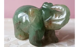 Elephant Green aventurine stone