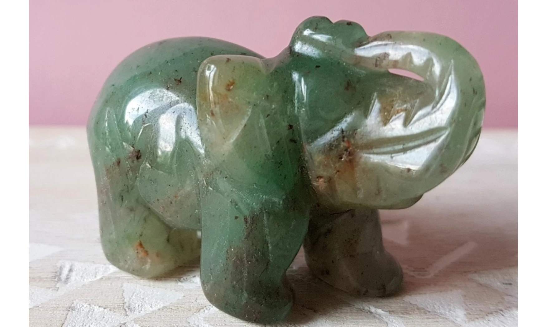 Elephant Green aventurine stone