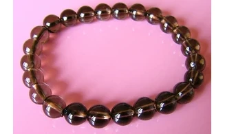 Smoky Quartz Round beads bracelet