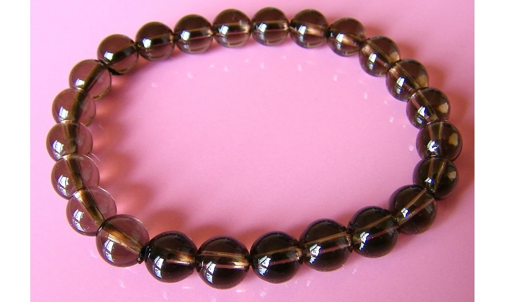 Quartz Fumé pierres Boules bracelet